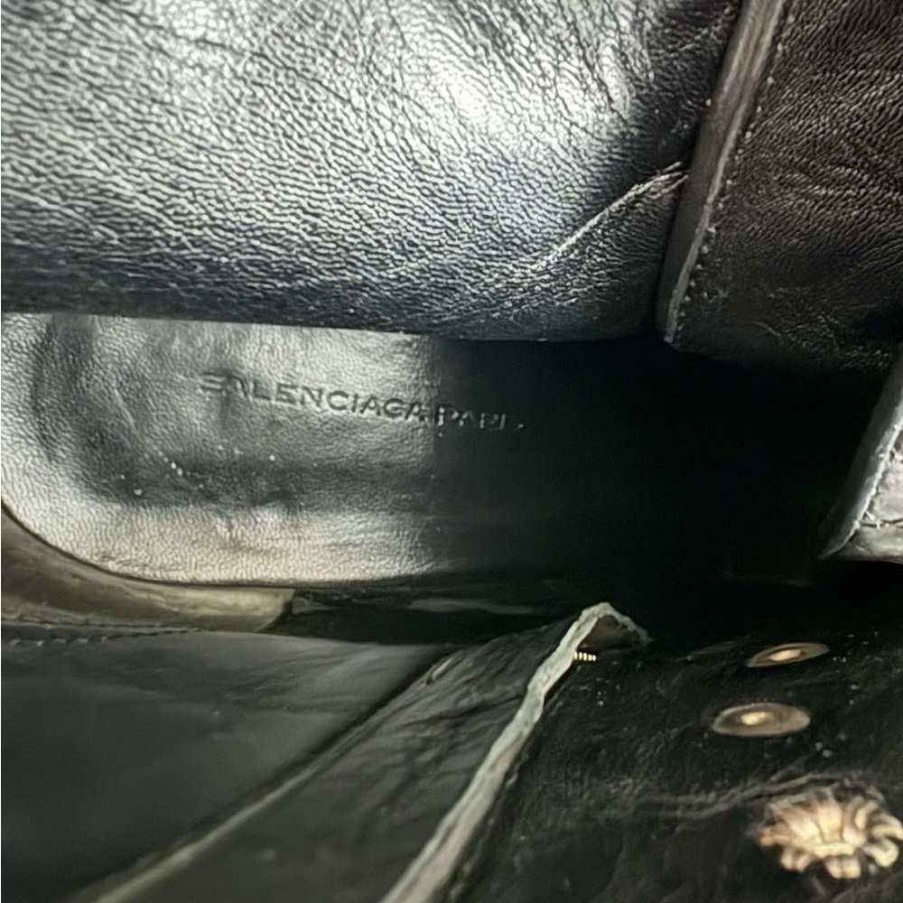 Women’s Balenciaga Lace-up Black Angle Booties - Size 37/US 7 - Picture 8 of 8